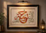 create islamic calligraphy resin art design